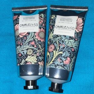 Charles & Co Rose Noir & Rose Amber Hand Cream Set 100ml UK Luxury Moisturiser